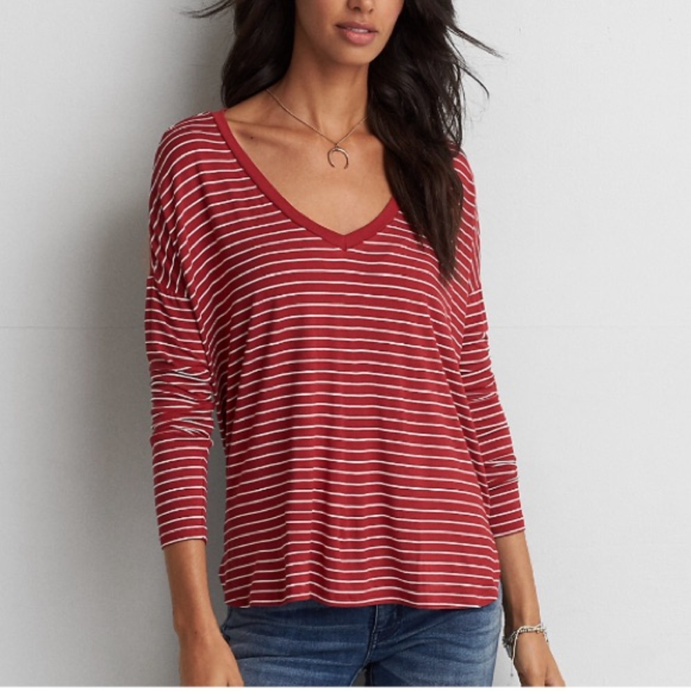 Drop Shoulder Long Sleeve T-Shirt